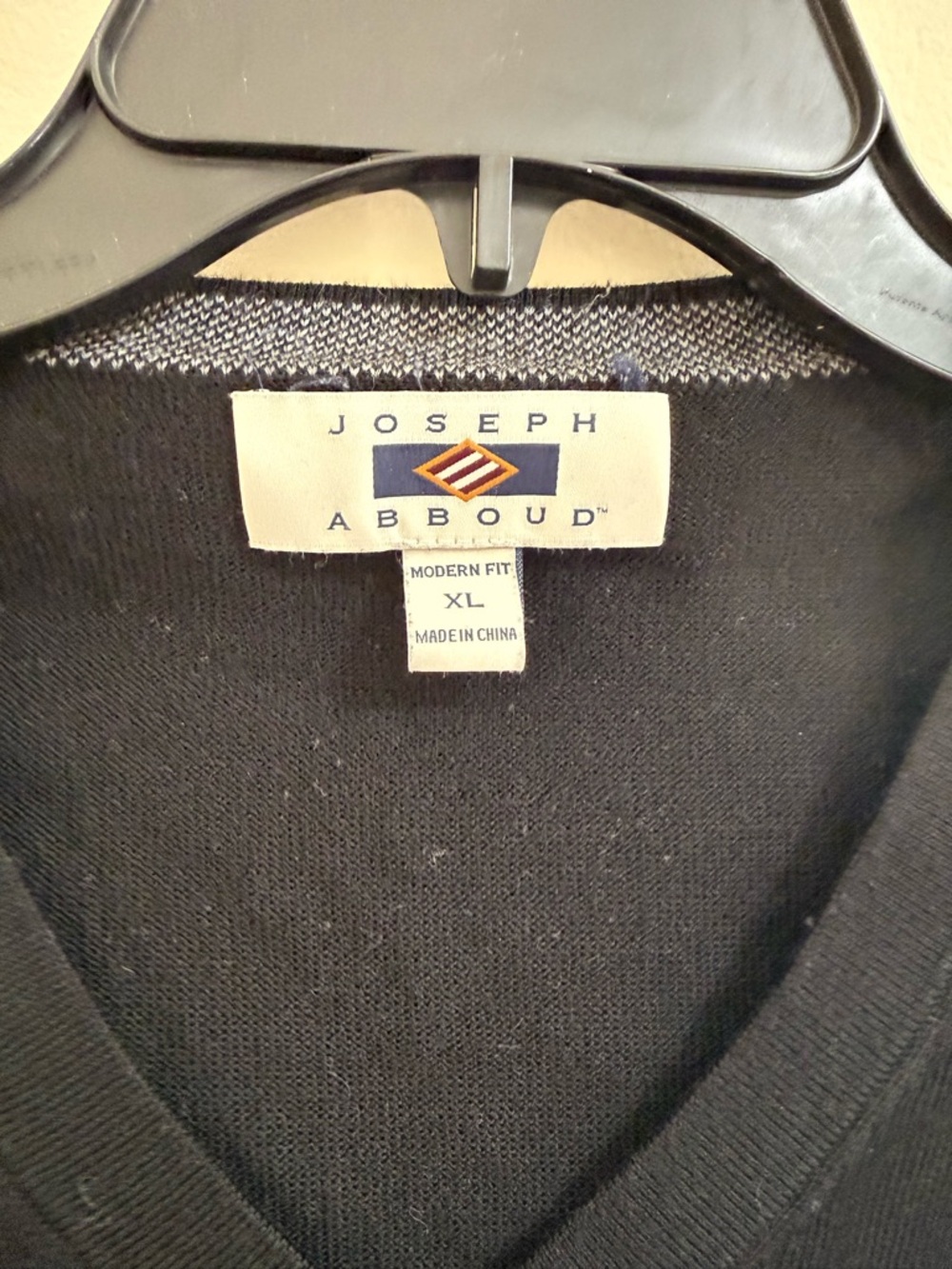 Joseph Abboud Black V-Neck Sweater